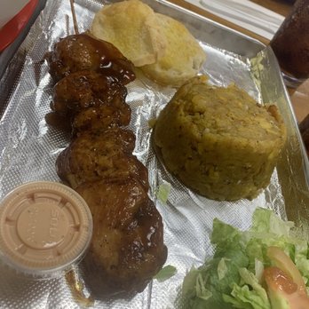 Willie's Pinchos in Orlando - Mofongo with chicken pincho. - Puerto Rican Near Me - Orlando, Florida
