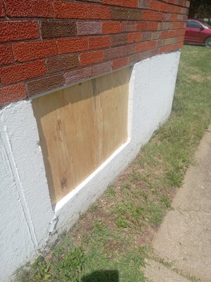board windows - window busted, board up window. and install oven outlet up to kitchen from panel board windows - window busted, board up window. and install oven outlet up to kitchen from panel