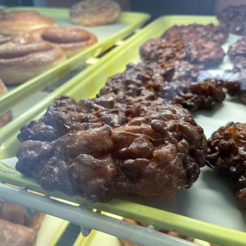 Carolina Glazed Donuts - Apple fritters. Sooo crunchy and sooo soft - Coffee & Tea Near Me - Durham, North Carolina