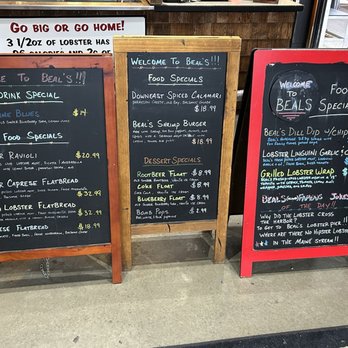 Beal's Lobster Pier - Menu - Seafood Near Me - Southwest Harbor, Maine
