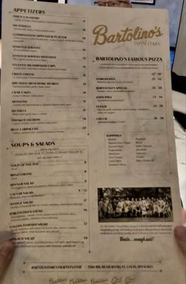 Menu photo 1 Bartolino's Twin Oaks Manchester, MO