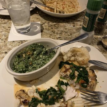 Bonefish Grill - Mahi Mahi spinach And lump crab meat done perfectly nothing fishy here! :-) - Seafood Near Me - Cape Coral, Florida