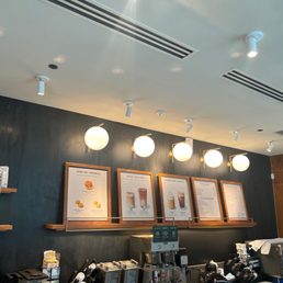 the interior of a coffee shop the interior of a coffee shop