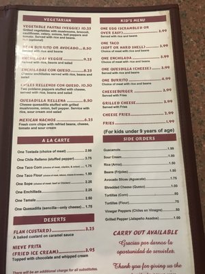 Menu photo 7 Tecalitlan Restaurant Rochelle, IL