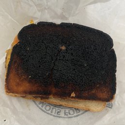 a burnt sandwich a burnt sandwich