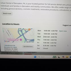 Urban Dental Braces - Here's their hours, clearly inaccurate!