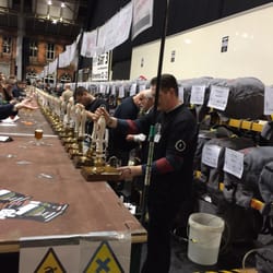 Manchester Beer & Cider Festival - A staggeringly long line of kegs