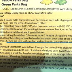 Discount Spring & Door Company - Factory instructions