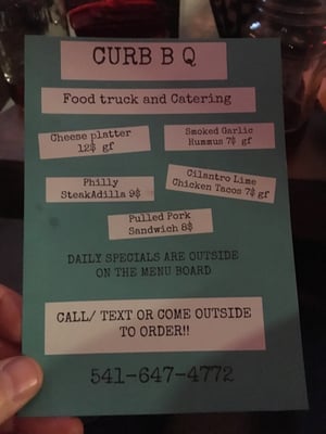 Menu photo 4 CURBBQ Bend, OR