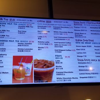 Tea Spots - Menu - Shaved Ice Near Me - Pasadena, California