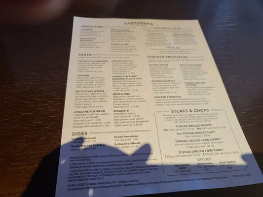 Menu photo 3 Carrabba's Italian Grill Crestview Hills, KY Menu photo 3 Carrabba's Italian Grill Crestview Hills, KY