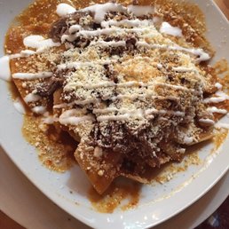 Chilaquiles con barbacoa Chilaquiles con barbacoa