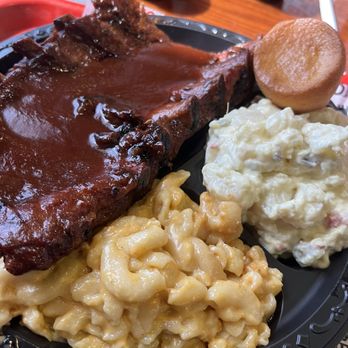 Full Moon BBQ - Baby Back Rib Plate (Half Rack) - Barbeque Near Me - Tuscaloosa, Alabama Full Moon BBQ - Baby Back Rib Plate (Half Rack) - Barbeque Near Me - Tuscaloosa, Alabama