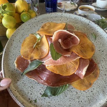 TerraTorry - Prosciutto and persimmon - New American Near Me - Santa Monica, California TerraTorry - Prosciutto and persimmon - New American Near Me - Santa Monica, California