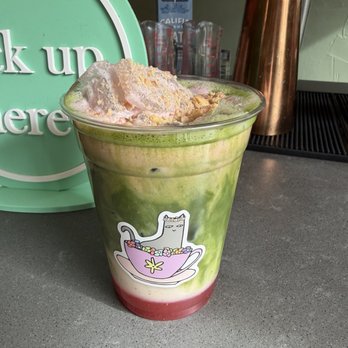 The Purrfect Bean - Strawberry pie matcha - Themed Cafes Near Me - Richmond, Virginia The Purrfect Bean - Strawberry pie matcha - Themed Cafes Near Me - Richmond, Virginia