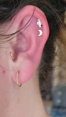 【here's】SPINAL DOUBLE PIERCE here's】SPINAL DOUBLE PIERCE（10 Unique Piercings You've
