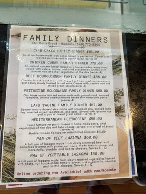 Menu photo 4 Our Daily Bread Bakery & Bistro Roanoke, VA Menu photo 4 Our Daily Bread Bakery & Bistro Roanoke, VA