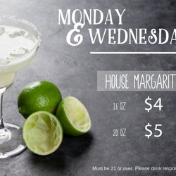 El Chile Poblano - Join us for daily drink specials all day! Must be 21 years of age with valid ID. Please drink responsibly and have a sober driver.