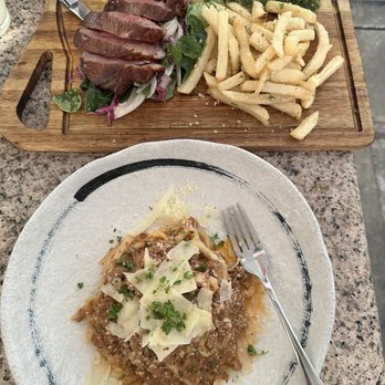 Brava Garden Eatery - $50 Steak Special + Homemade Bucatini Alla Bolognese - Wine Bars Near Me - Pleasanton, California Brava Garden Eatery - $50 Steak Special + Homemade Bucatini Alla Bolognese - Wine Bars Near Me - Pleasanton, California