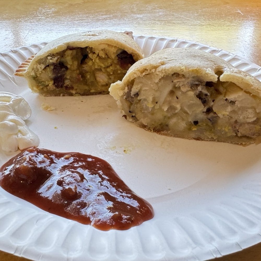 Beef and potato and chicken curry pasties Beef and potato and chicken curry pasties
