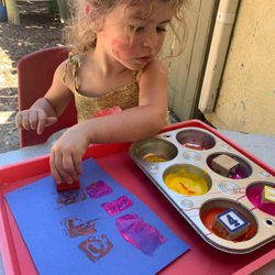 Huntley Preschool - Working with Colors and Textures.