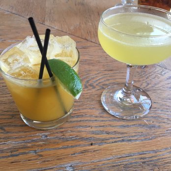 Area Four - I had the passionate and my partner has the dink with mezcal, I forgot the name sorry! Both delicious! - Pizza Near Me - Cambridge, Massachusetts