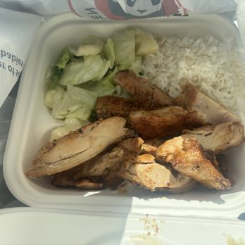 Panda Express - double teriyaki chicken, white rice & super greens. on a plate order. - Chinese Near Me - Lemoore, California Panda Express - double teriyaki chicken, white rice & super greens. on a plate order. - Chinese Near Me - Lemoore, California