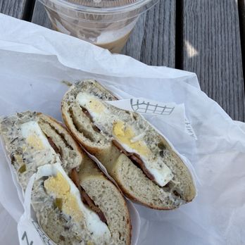 Josefina - Cacio e Pepe bagel breakfast sandwich - Italian Near Me - Wayzata, Minnesota