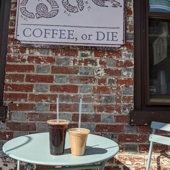 Colonial Cafe - A few drinks to go... Give me coffee or give me death. - Cafes Near Me - Mount Holly, New Jersey