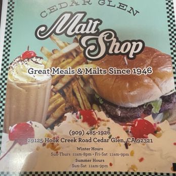 Cedar Glen Malt Shop - American Near Me - Cedar Glen, California