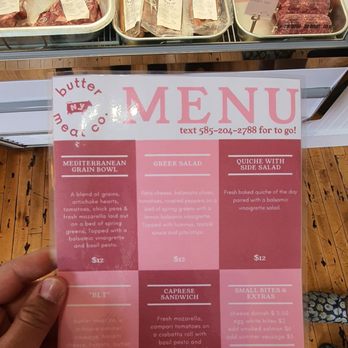 Butter Meat - Butter Meat Co.'s lunch menu. - Meat Shops Near Me - Perry, New York Butter Meat - Butter Meat Co.'s lunch menu. - Meat Shops Near Me - Perry, New York