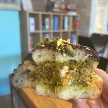 Hello Bicycle & Cafe - Dubai Chocolate donut (Vegan) - Bikes Near Me - Tucson, Arizona