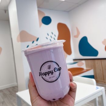 Happy Cup - Ube Milk Tea - Bubble Tea Near Me - Glendale, California