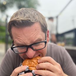 Tearing into a buffalo bird