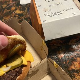my no pickle sandwich with pickles. I ordered two of them. Both of them had three pickles each.