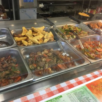 Oriental Wok Express - What they have at their hot bar today. Everything looks great. - Chinese Near Me - West Lebanon, New Hampshire
