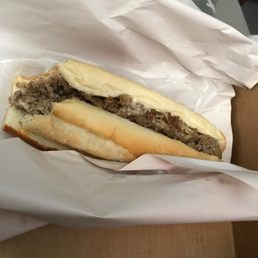 Cheesesteak with fried onions Cheesesteak with fried onions