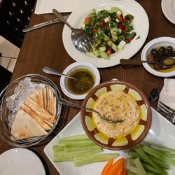 Cafe 28 - Hummus and salad