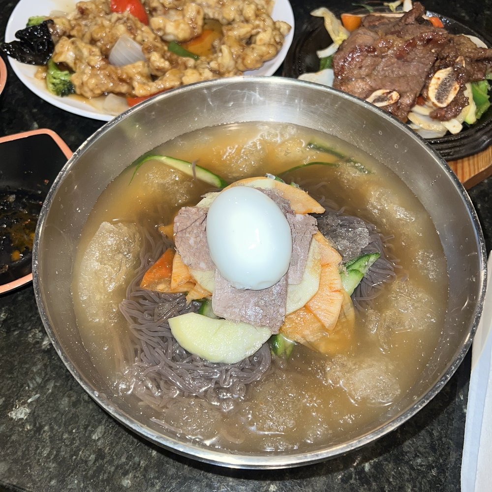 BAB Korean Bistro - C8. Mul Naeng Myun with L.A Galbi - Korean Near Me - Brookline, Massachusetts BAB Korean Bistro - C8. Mul Naeng Myun with L.A Galbi - Korean Near Me - Brookline, Massachusetts