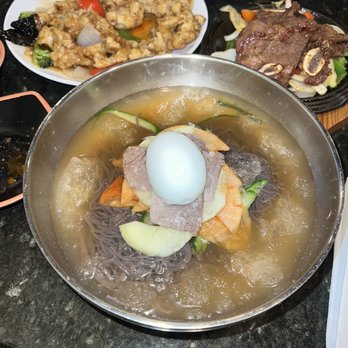 BAB Korean Bistro - C8. Mul Naeng Myun with L.A Galbi - Korean Near Me - Brookline, Massachusetts