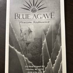 Blue Agave - Menu vover