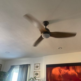 R M Bennett Electric - Ceiling fan added in living room - Electricians Near Me R M Bennett Electric - Ceiling fan added in living room - Electricians Near Me