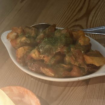 Chama Mama - Crispy Potato with House Tkemali - Georgian Near Me - Brooklyn, New York Chama Mama - Crispy Potato with House Tkemali - Georgian Near Me - Brooklyn, New York