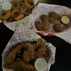 Jay's Bar and Grill - onion rings, jalapeño poppers and chicken strips