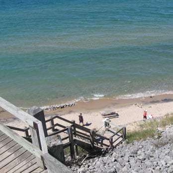 Orchard Beach State Park - Stairs to the beach - Parks Near Me - Manistee, Michigan