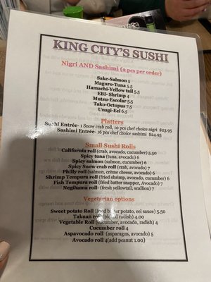 Menu photo 2 King's City Restaurant White Bear Lake, MN