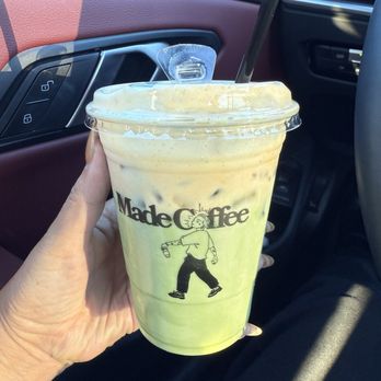 Made Coffee - Iced matcha w pumpkin foam - Coffee & Tea Near Me - Costa Mesa, California Made Coffee - Iced matcha w pumpkin foam - Coffee & Tea Near Me - Costa Mesa, California