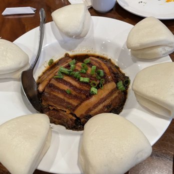 Tian Fu - Tian Fu Braised Pork Belly (w/ Steamed Lotus Buns) - Chinese Near Me - Bellevue, Washington Tian Fu - Tian Fu Braised Pork Belly (w/ Steamed Lotus Buns) - Chinese Near Me - Bellevue, Washington