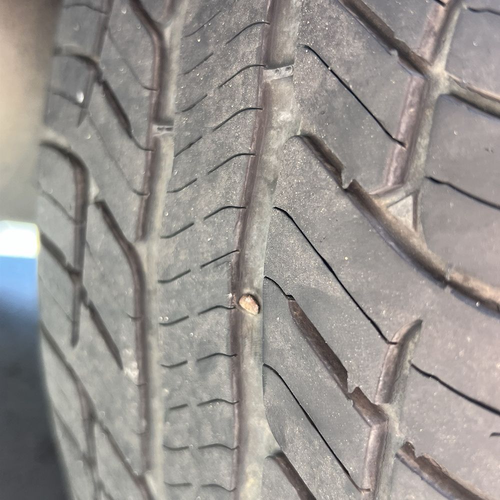 Firestone Complete Auto Care - The evidence of a NAIL IN MY TIRE after picking it up from Firestone (the only reason I brought it in) - Tires Near Me - Eureka, California Firestone Complete Auto Care - The evidence of a NAIL IN MY TIRE after picking it up from Firestone (the only reason I brought it in) - Tires Near Me - Eureka, California