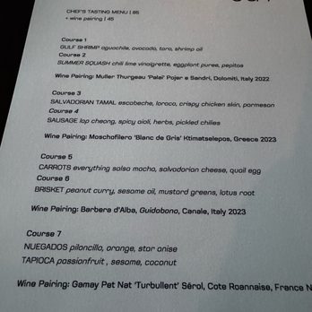 Jun - Chef's Menu - New American Near Me - Houston, Texas